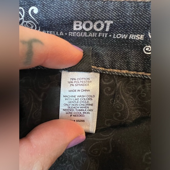 Express Boot Cut Low Rise Denim Jeans 0R - Picture 6 of 7